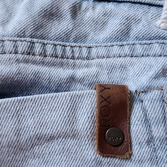 Roxy Fixed Rolled Cuffs High Rise Denim Jeans - Picture 7 of 8